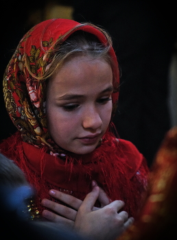 Дети в церкви. / Перед Причастием...