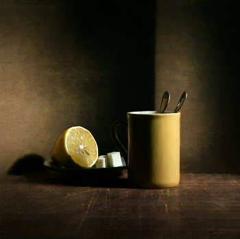 чай с лимоном / кружка
