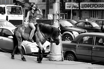 За то без пробок.... / альтернативные способы передвижения.. 
Москва Садовое кольцо Павелецкая площадь