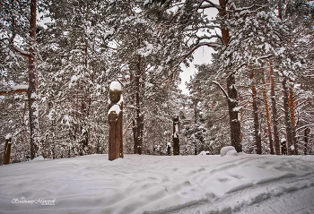 "Заснеженный этнопарк. Заволжье"© / зимние мотивы
