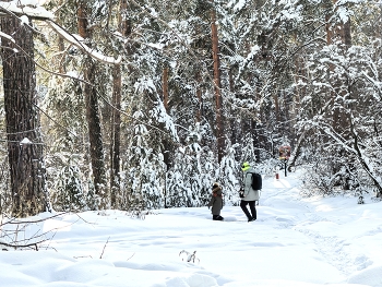 Дорога в школу / Зима на Алтае