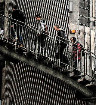 Вверх... / Вверх по лестнице поднимаясь,
Строя планы и преодолевая цели...