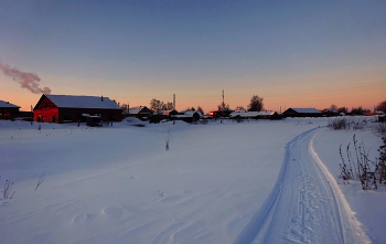 «Мелодия зимнего вечера» / Зимнее Сибирское село