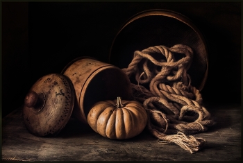 .... Этюд с тыквой .... / предметная композиция