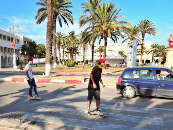 По трассе на скейтах / По трассе на скейтах