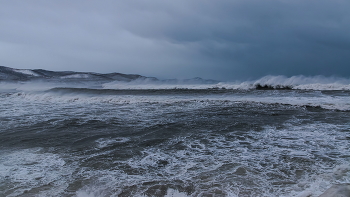 Зимний шторм / Со старых прогулок, бухта Рудная. 01.21. Последствия этого шторма на снимках "После шторма", в Лидовке...