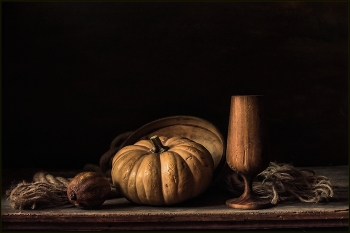 .... Этюд с тыквой .... / предметная композиция