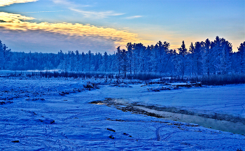 Морозное утро / Начало суровой зимы
Тоора-Хем, Тоджа. Тува.