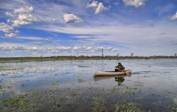 Весеннее половодье / Весна в Сибири