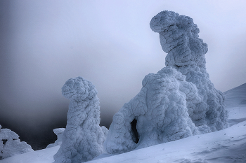 На горе / перед новым зарядом метели