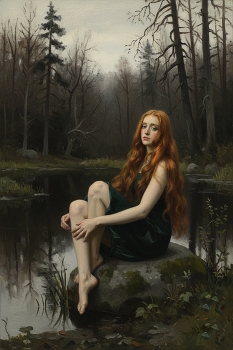 Эден / модель -Эден Шор! По мотивам картины Васнецова "Аленушка"