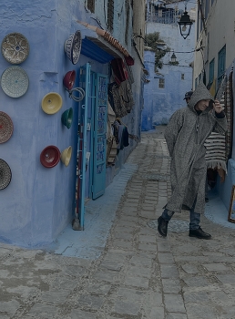 &nbsp; / Chilly day, Blue City, Morocco