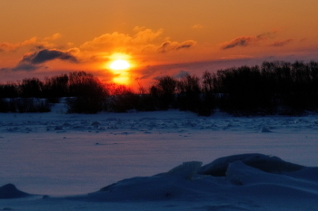 Зимним вечером. / Томская область.
