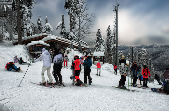 Кафе Сугроб / Перед спуском