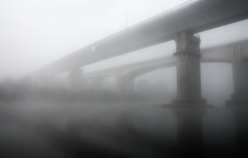 Окский туман / Утренний сюжет с берега Оки. Подмосковье 2010 год.