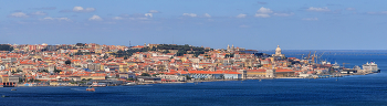 Лиссабон с другого берега реки Тежу / Португалия,
Лиссабон с другого берега реки Тежу (город Алмада)