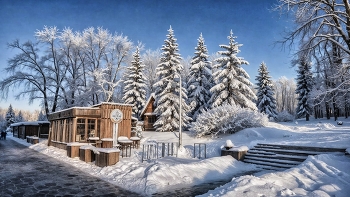 Зимняя сказка / Минск. парк им. Горького