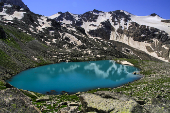 Нижнее озеро / Кавказ, Джалпакол. Озера у пика Куршо
