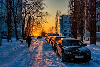 Закат в городе. / ***