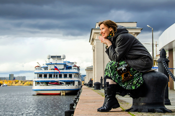 Света. Ветренный день в октябре / Прогулка по Северному речному вокзалу в Москве