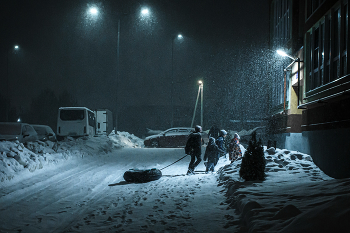 С прогулки / Зима. Зимняя прогулка.