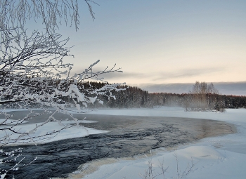 на закате / река Шуя