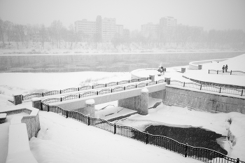 ч/б снегопад 8 / ***