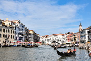 Венеция. Гранд-канал / Италия. Венеция. Гранд-канал. Мост Риальто