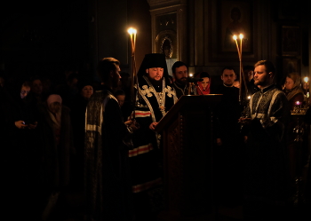 Великое повечерие с чтением Великого покаянного канона прп. Андрея Критского. / Великий Пост.