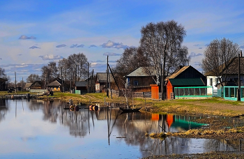 Деревенская весна / Сибирское весеннее село