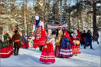 Масленица. / Празднование масленицы. Архангельск. Малые Корелы.