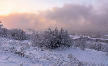 холодно! / парящий Кольский залив