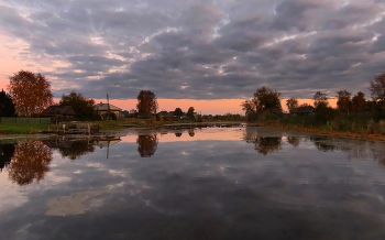 «Эхо уходящего осеннего дня» / Западная сибирь. Осенняя сибирская глубинка