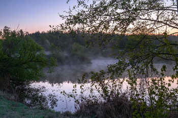 Рассвет. / Весна на озере Рожок.