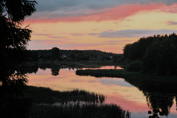 Летний вечер / летний вечер на закате