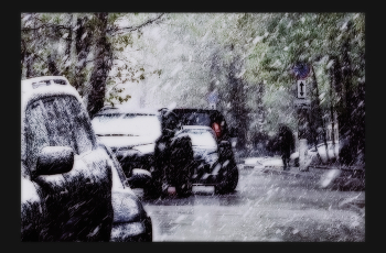 &nbsp; / снегопад в мае. Москва. 
репост