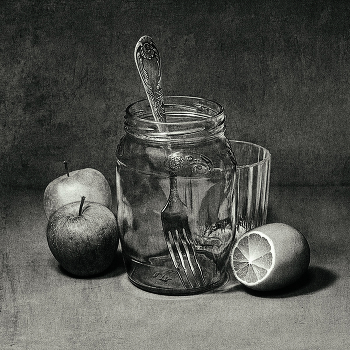 ч/б / натюрморт