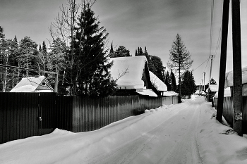 Деревенская улица. / Томская область.