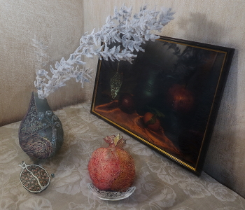 Реинкарнации в метель / Зимние реинкарнации давнего натюрморта. Экспериментальные_2: учеба и подражание Художнику.