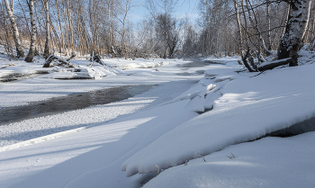р.Чёрная / Хакасия, февраль