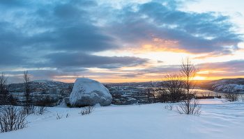 вечерняя синева / на сопках Мурманска