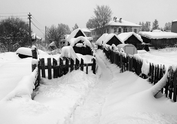 Снежная зима. / ***