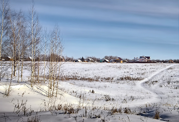 Заснеженная дорога. / ***