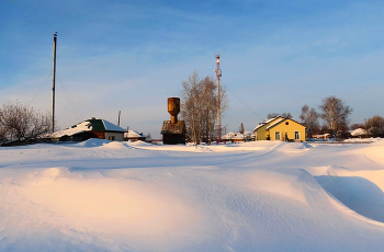 «Март: деревня ждёт весну» / Сибирская глубинка в марте.