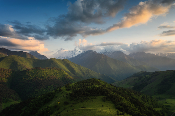 Утро в горах / Республика Ингушетия 
Природный заповедник "Эрзи"