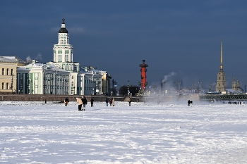 Нева / Прогулки по льду