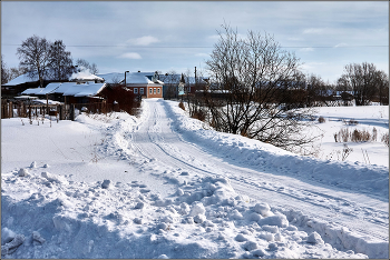 Зимний месяц март. / В окрестностях Архангельска.