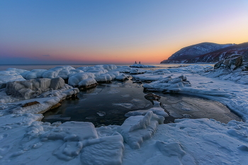 Вечер у Бринера / Прогулка под скалами маяка мыса Бринера. 12.02.26