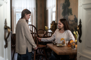 Случай в чайной / модели Ангелина Табакова и Ира Лескина