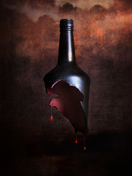 о вреде алкоголя / бутылка